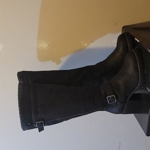Size 8 wide calf torrid black knee high boots